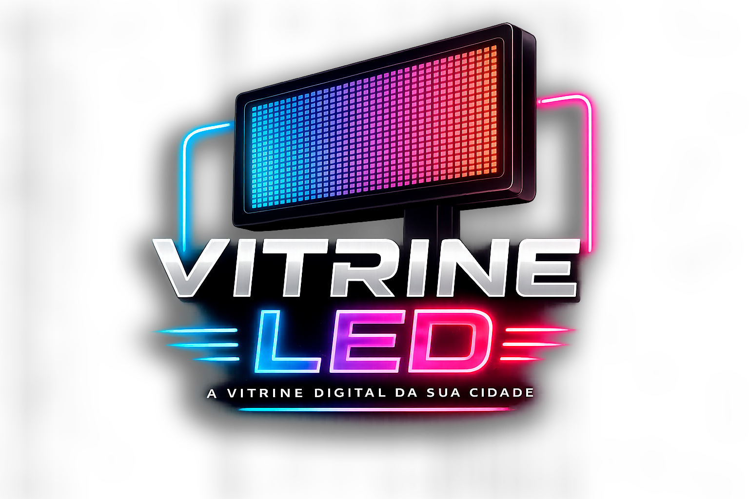 Logotipo da Vitrine LED — painel de LED para anúncios